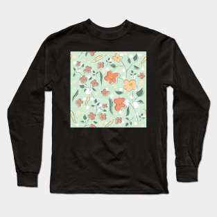 Floral Pattern Long Sleeve T-Shirt